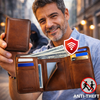 Billetera café 🔥masculina de cuero elegante💰